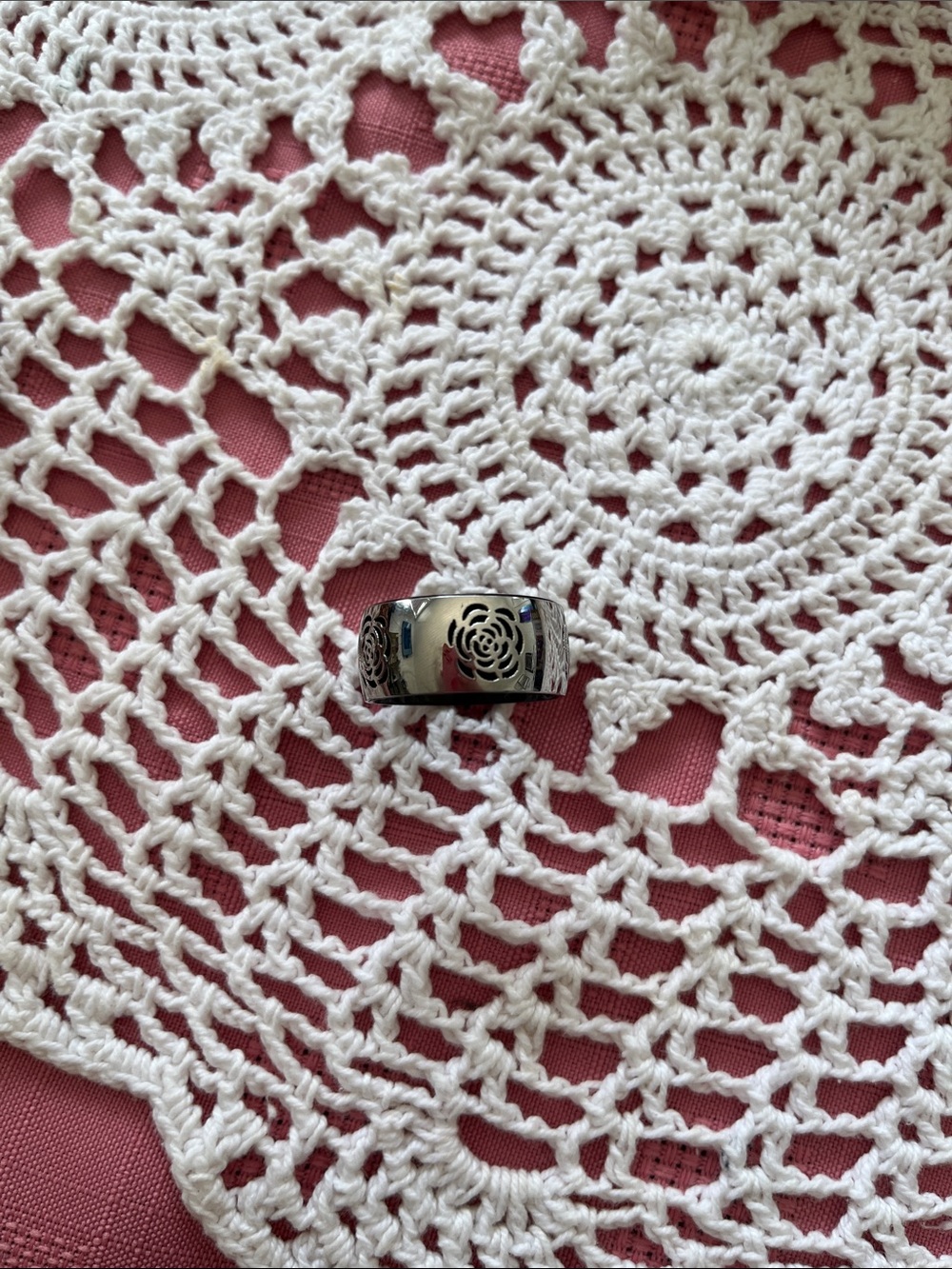 Spikes Stainless Steel rose design men’s ring